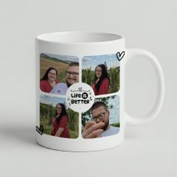 Fotohrnek s vlastní koláží z 8 fotek – Life is better