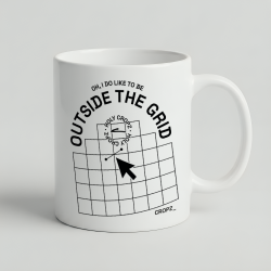 Hrnek Outside The Grid | Originální design pro IT a cestovatele