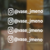 Samolepka Instagram profil – Bílá