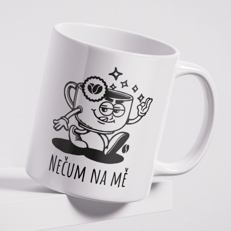 Vtipný hrnek Nečum na mě – Ideální dárek pro kolegu