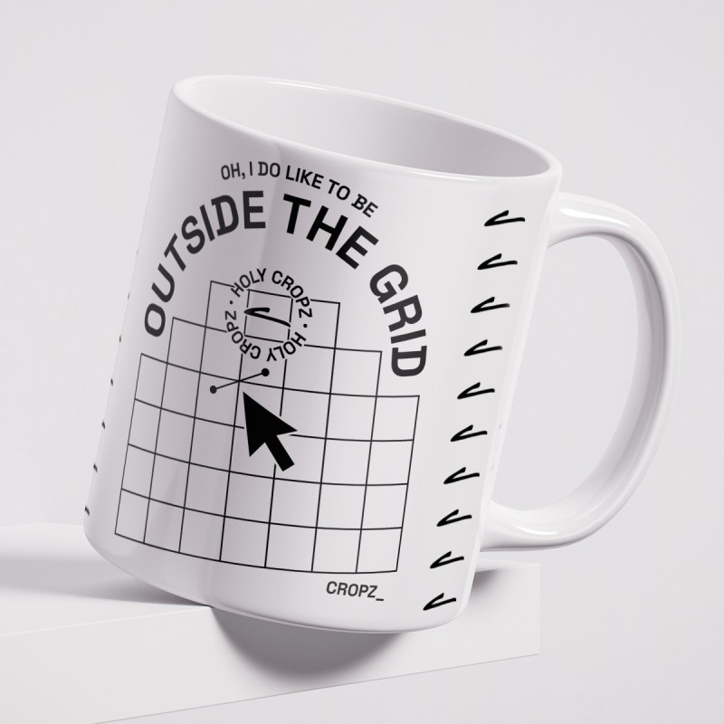 Hrnek Outside The Grid | Originální design pro IT a cestovatele